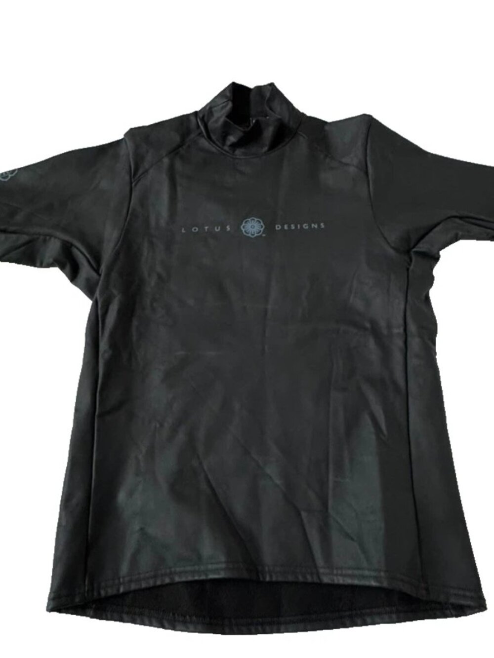 Lotus Designs Patagonia L Black Short Sleeve Kayak Top Shirt Paddle Water Sports